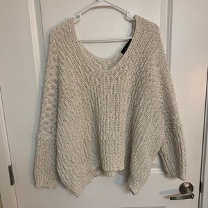 White Slouchy Sweater